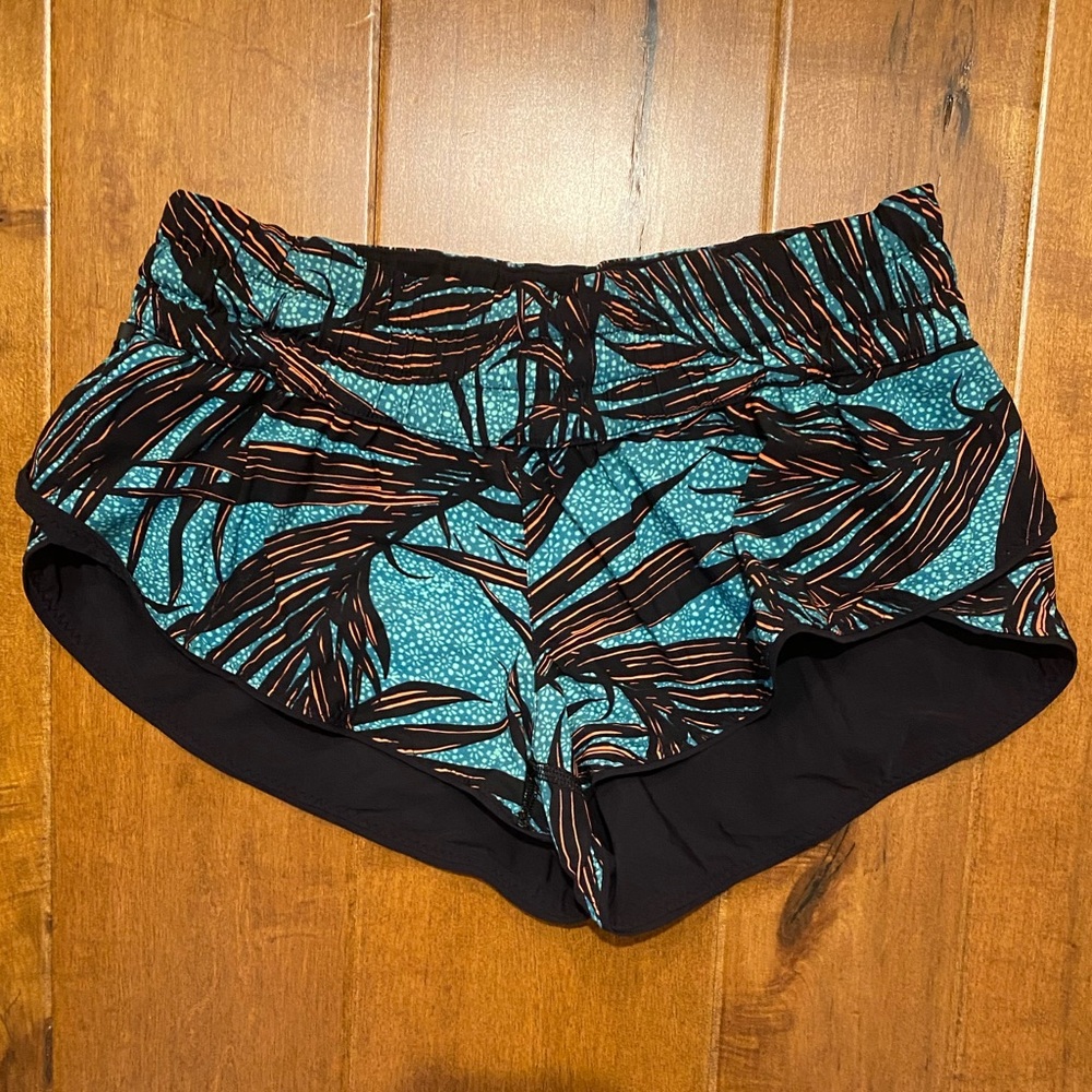 Lululemon Tropical Print Athletic Shorts